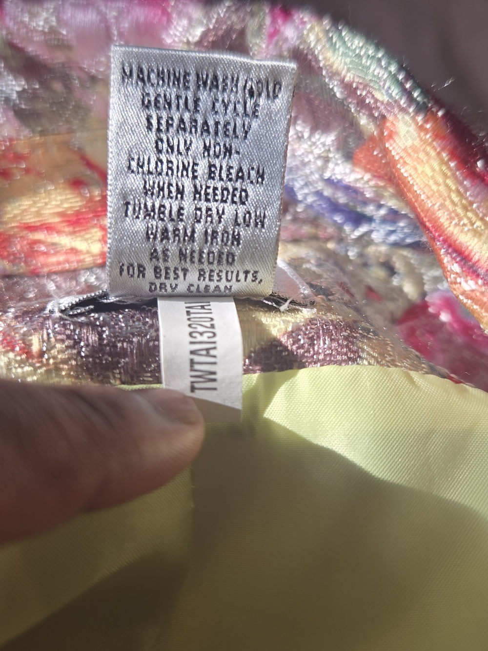 Chico's 3 Floral Watercolor Maximalist Cottagecore Artsy Brocade Jacket XL - Picture 3 of 8
